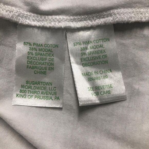 Lilly Pulitzer Womens Size 2XS Shirt Hayes Top Short Sleeved Scoop Neck White - Picture 4 of 8